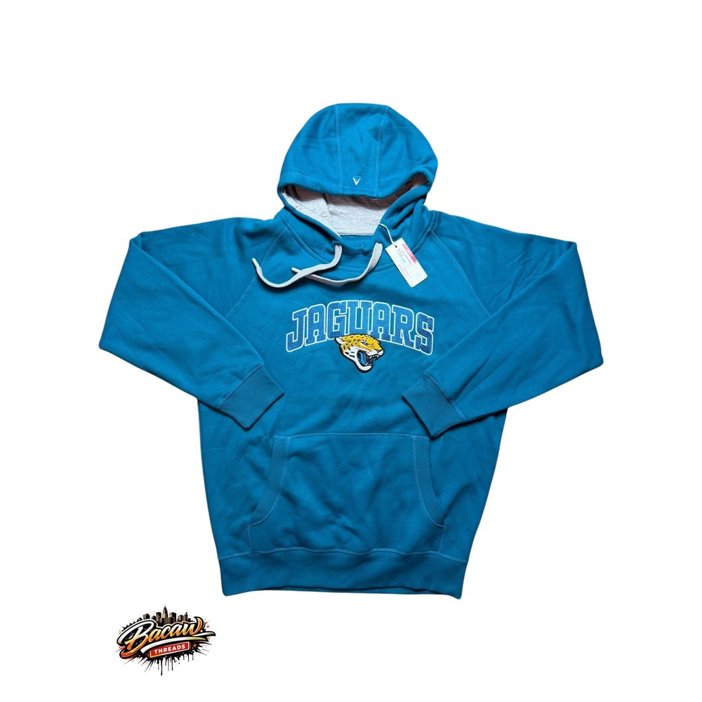 NWT Antigua Jacksonville Jaguars Victory Hoodie Sweatshirt Teal Mens L 101182